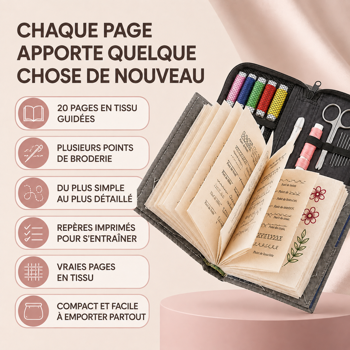 LIVRE DE BRODERIE GUIDÉE.