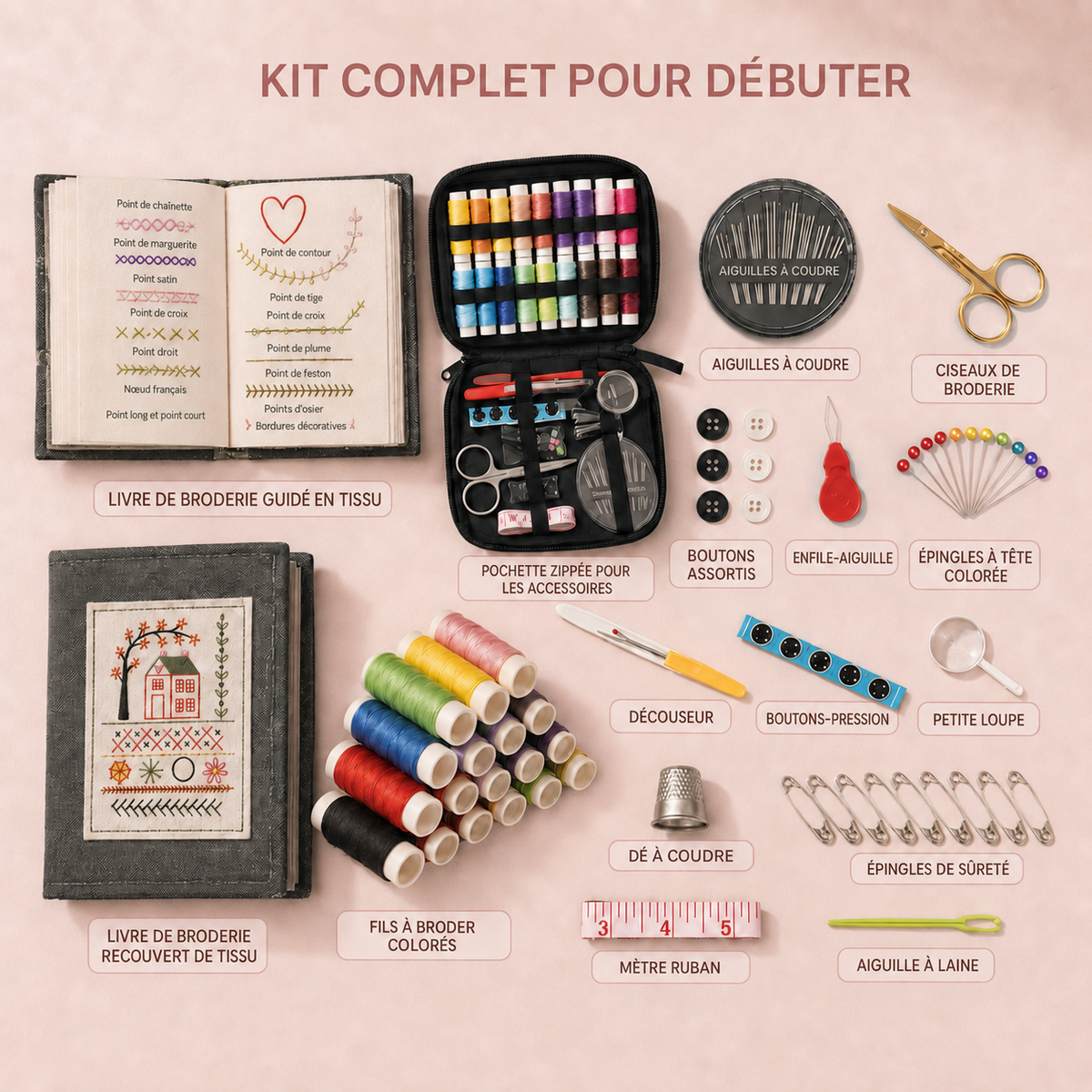 LIVRE DE BRODERIE GUIDÉE.