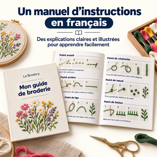 LIVRE DE BRODERIE GUIDÉE.