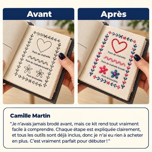 LIVRE DE BRODERIE GUIDÉE.
