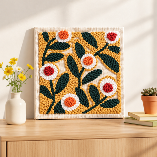 Kit de broderie au poinçon