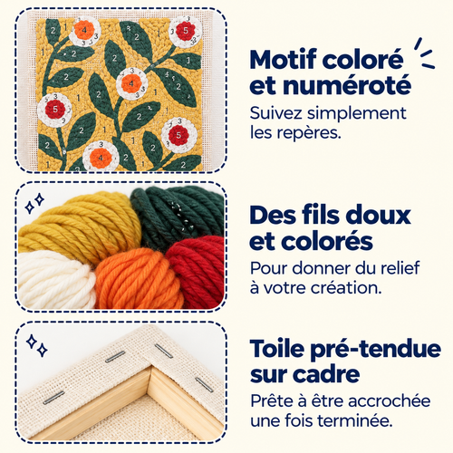 Kit de broderie au poinçon