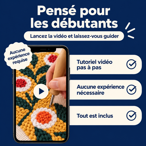 Kit de broderie au poinçon